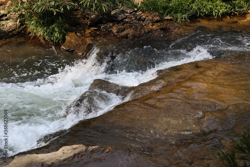 Beautiful scene of sangu river at Bandarban photo