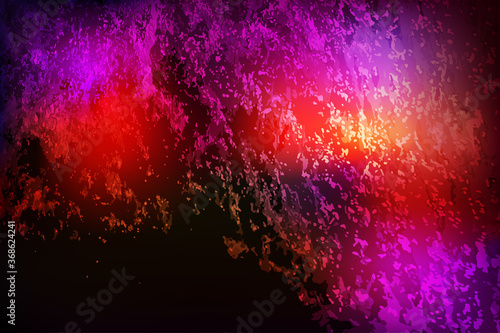 Abstract textural dark ardent composition, chaotic multicolored ripple pattern