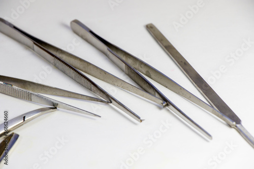 Dissection Kit - Premium Quality Stainless Steel Tools for Medical Students of Anatomy. Surgery instruments. Pincers.