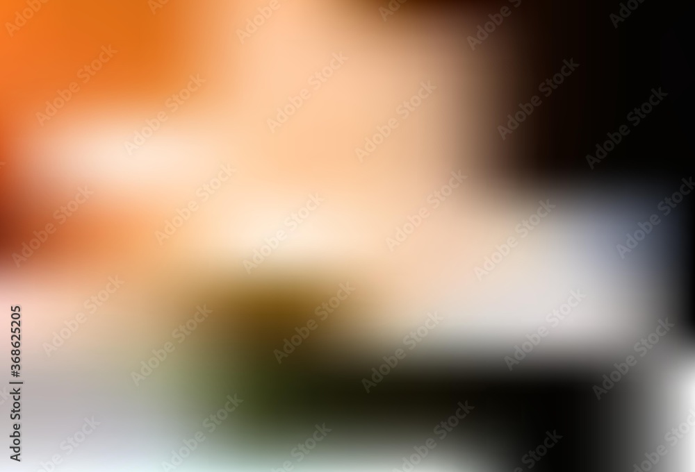 Dark Orange vector abstract blurred background.