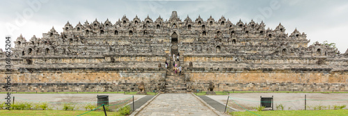 The Borobudur, Buddhist shrine, 40 km northwest of Yogyakarta, Central Java province, in the center of the Indonesian island of Java 