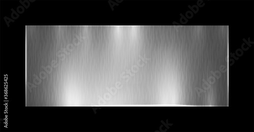 Vector  of grey metal, stainless steel texture background with reflection light