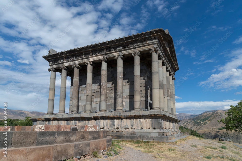 Classical Hellenistic sun temple of Garni, Kotayk Province, Armenia, Caucasus, Middle East, Asia
