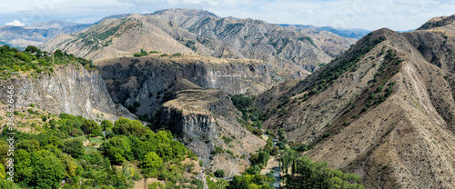 View over the mountains surrounding Garni, Kotayk Province, Armenia, Caucasus, Middle East, Asia photo