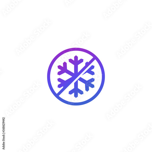 no frost icon with snowflake