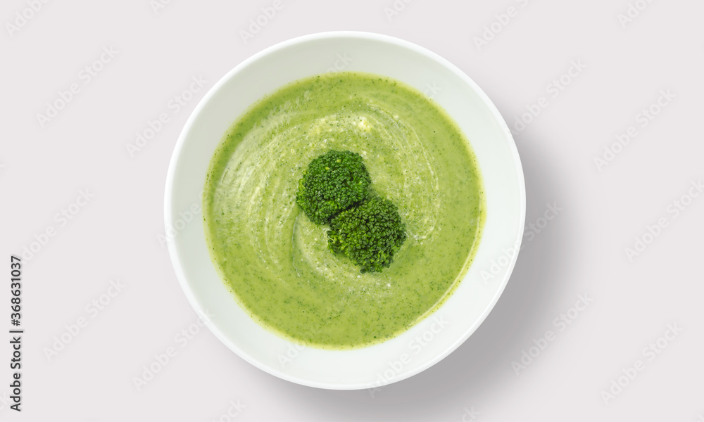 Mashed peas or mint sauce on a white background Mashed peas or mint sauce on a white background