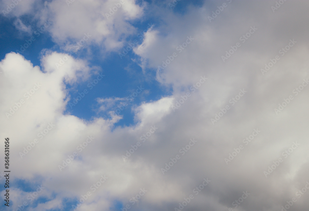 blue sky with soft clouds