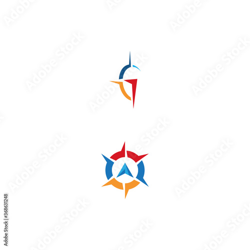 Compass Logo Template vector icon Free Download Compass Logo Template vector icon - GFXLoad