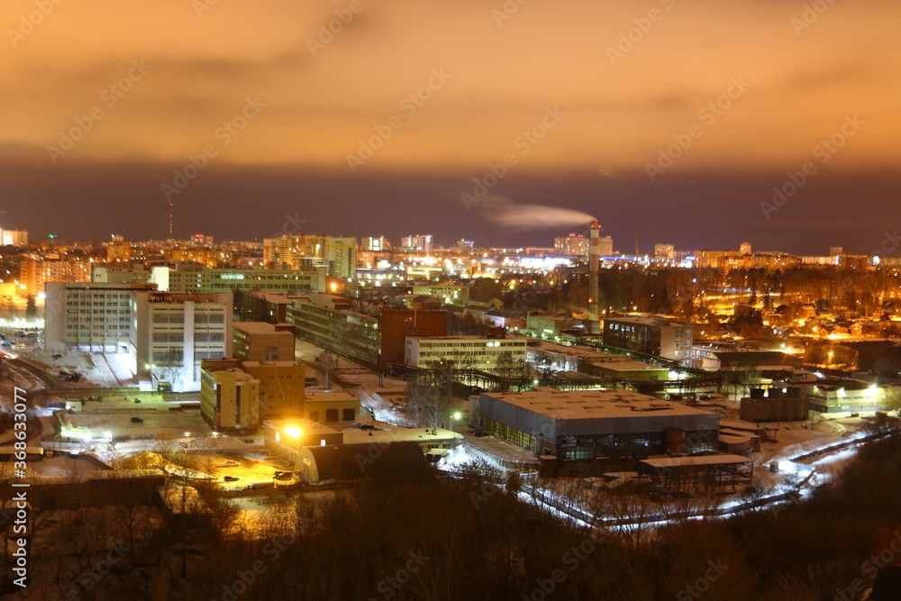 night city lights shooting from above night city lights shooting from above