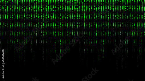 Matrix vector illustration. Dark and light green points. Vector illustration
