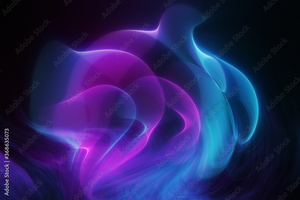 Blue and pink abstract smoke background with blurred motion effect