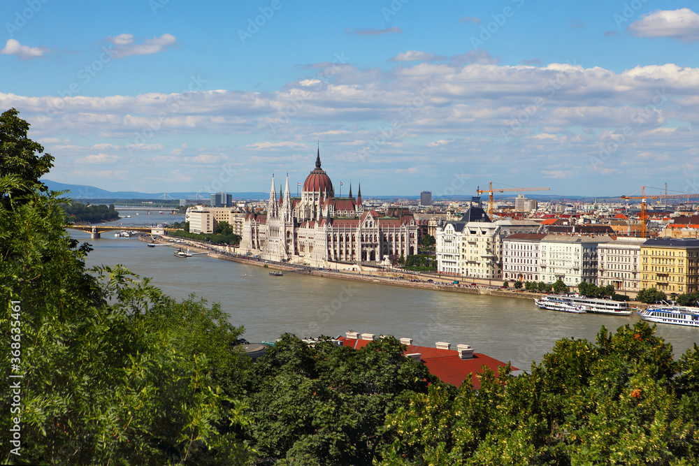 Aerial View of Budapest,Hungary. Wonderful Budapest View from Above.