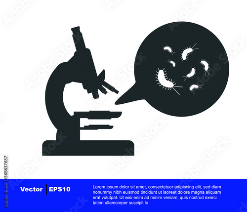 Microbiological examinations in the microscope. Login screens for websites and mobile apps.