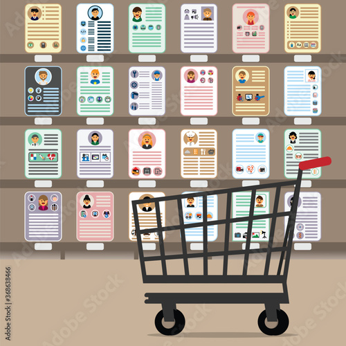 Shopping to find the right candidate vector