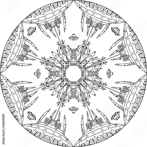Mandala Ufo Mothership