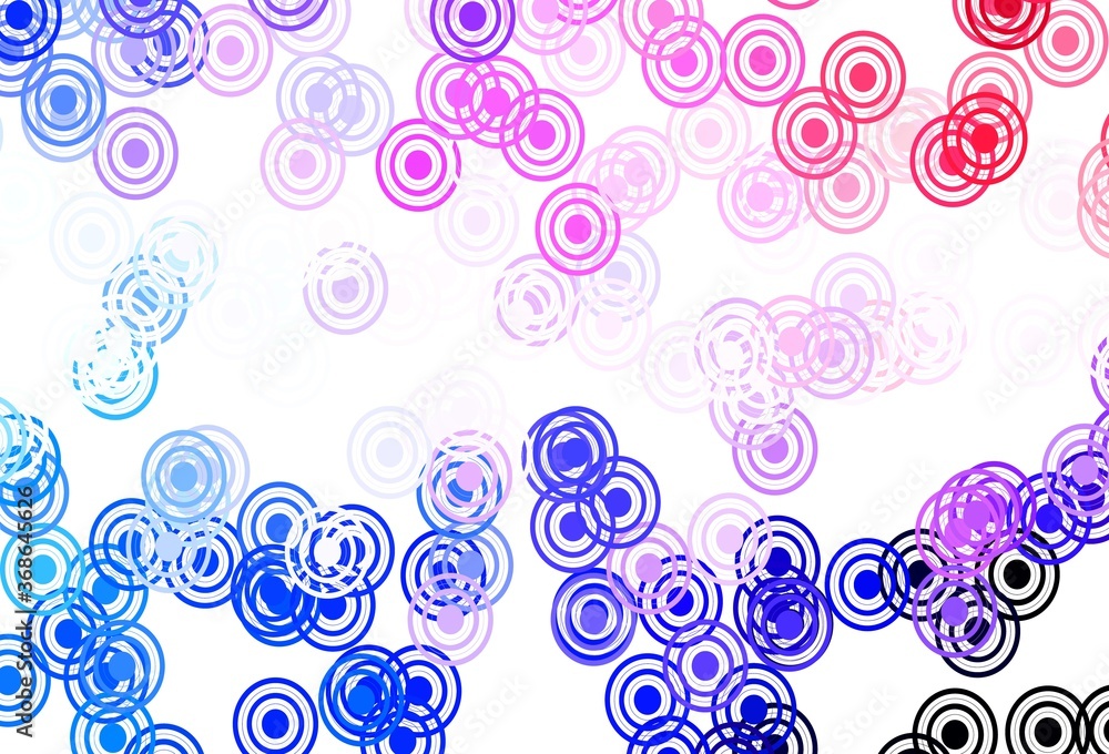 Light Blue, Red vector pattern with spheres, lines. Light Blue, Red vector pattern with spheres, lines.