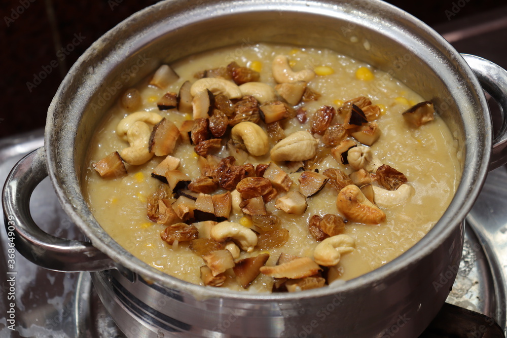 A traditional and popular sweet made on the festival day of Pongal or Sankranti A traditional and popular sweet made on the festival day of Pongal or Sankranti