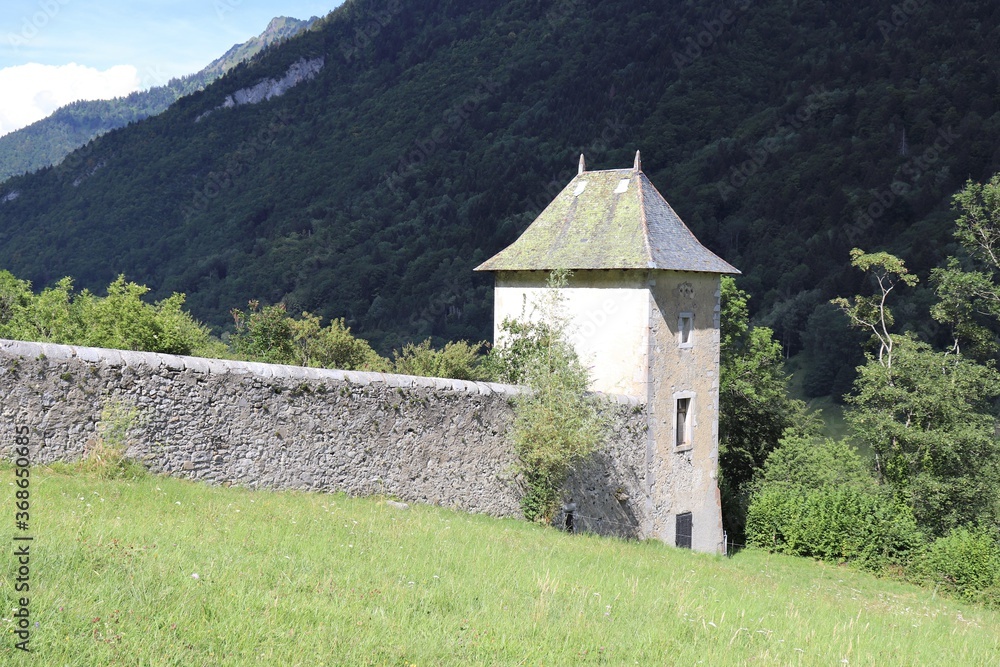 L'abbaye de Tamié, monastère cistersien - trapiste dans le massif des Bauges, ville de Plancherine, département de la Savoie,  France