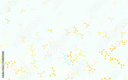 Light Multicolor vector background with forms of artificial intelligence.