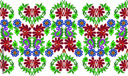 Hungarian beautiful folk art  floral decoration beautiful flower illustration 