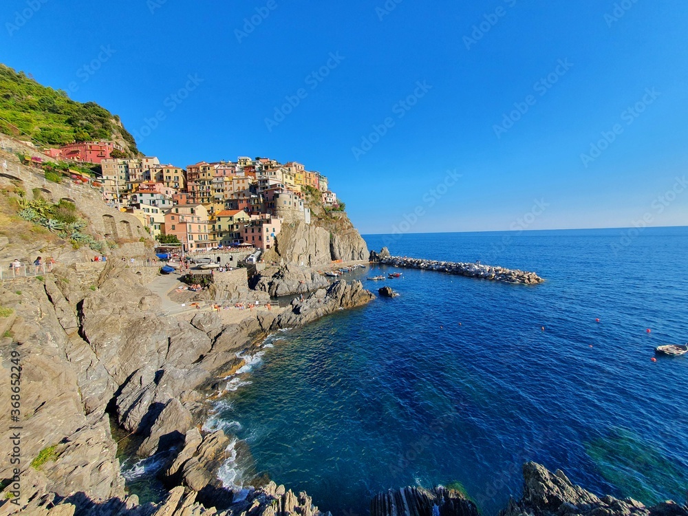 view of the coast of the mediterranean sea