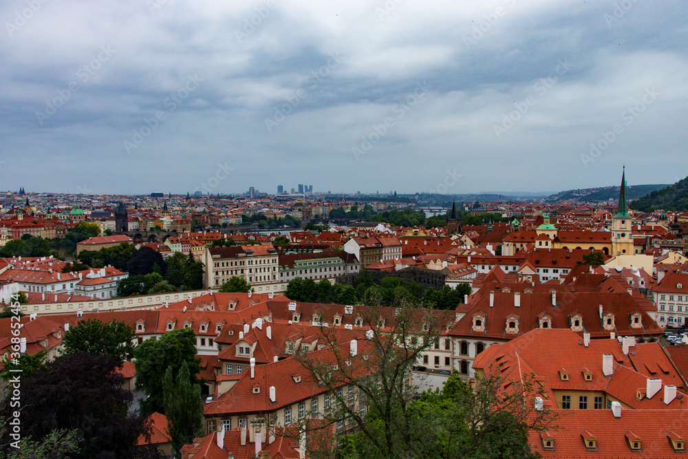 View of Prague capital city of Czech Republic