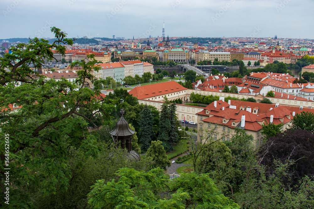 View of Prague capital city of Czech Republic