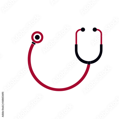 Stethoscope illustration vector design logo healthcare and medical symbols doctors sign