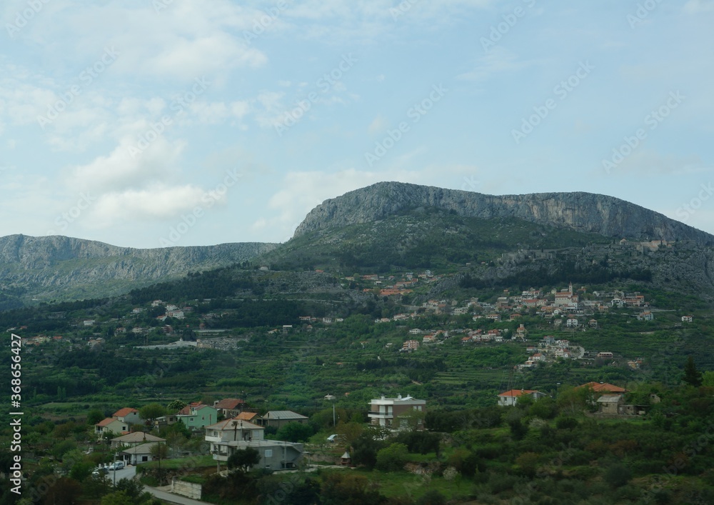 view of the town of the mountains view of the town of the mountains