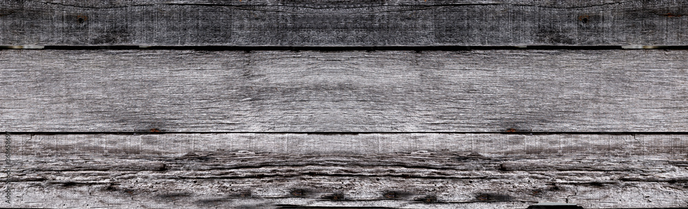 Naklejka premium Panorama of vintage wood plank texture surface and background