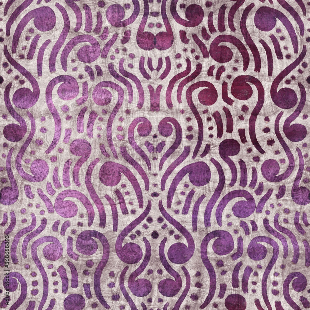 Seamless abstract pattern in tyrian purple. Detailed intricate highly textured feminine design. Repeat textile material for surface design. Girly fuchsia rich luxurious pattern. Seamless abstract pattern in tyrian purple. Detailed intricate highly textured feminine design. Repeat textile material for surface design. Girly fuchsia rich luxurious pattern.