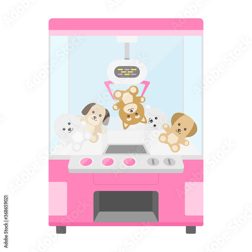 クレーンゲーム機のイラスト
