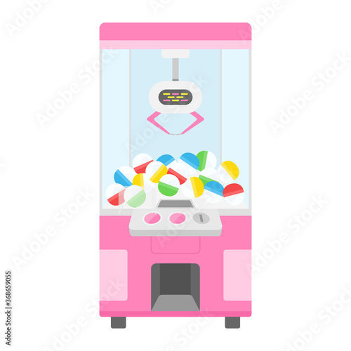 クレーンゲーム機のイラスト