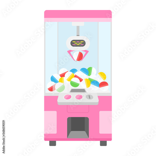 クレーンゲーム機のイラスト