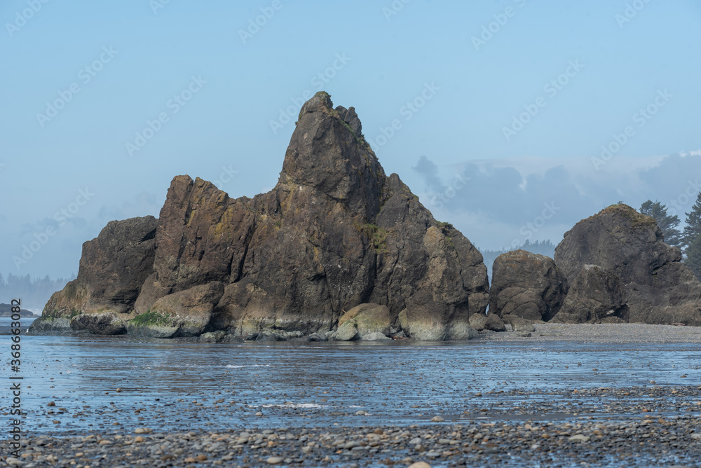 sea stacks at Ruby Beach in Olympic National Park