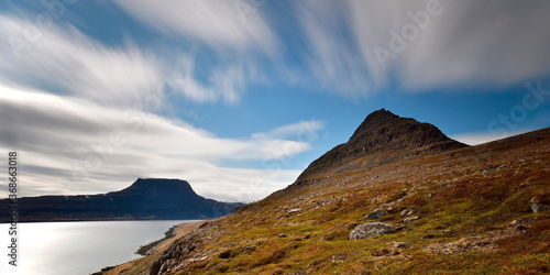 mountain landscape with clouds