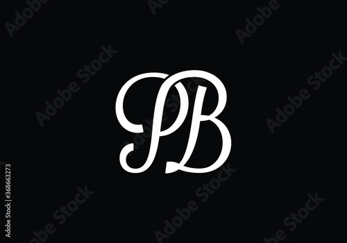 P B Initial Letter Logo design, Graphic Alphabet Symbol for Corporate Business Identity
