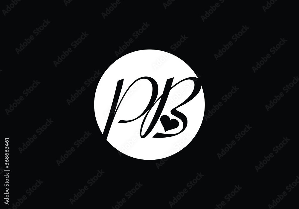 P B Initial Letter Logo design, Graphic Alphabet Symbol for Corporate Business Identity P B Initial Letter Logo design, Graphic Alphabet Symbol for Corporate Business Identity