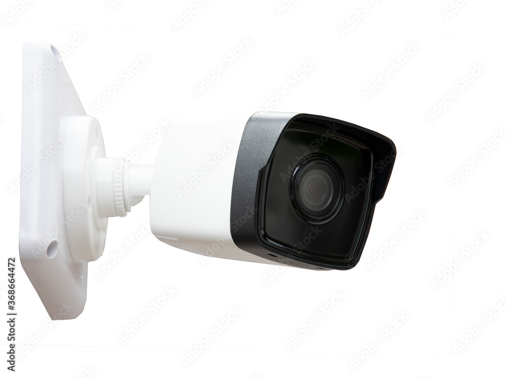 CCTV camera isolated on white background CCTV camera isolated on white background