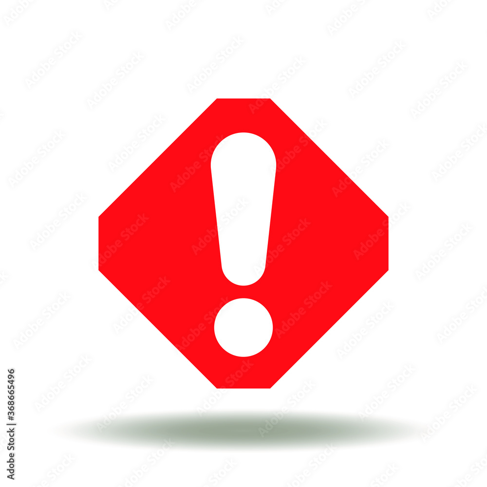 Beware Icon Vector. Rhombus Attention Exclamation Sign. Beware Icon Vector. Rhombus Attention Exclamation Sign.