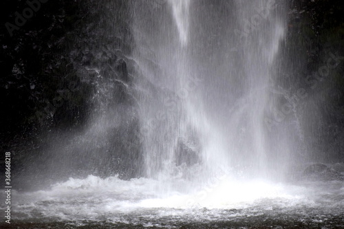 Waterfall crashing down