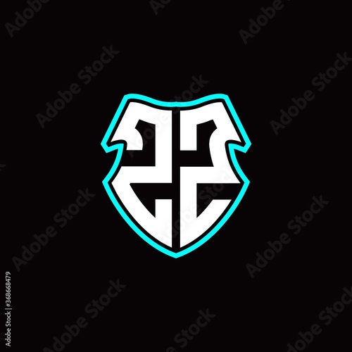 Free Download Z Z initial logo design with a shield shape - GFXLoad
