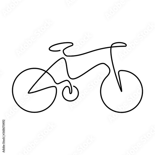 Bike lineart vector illustration design for logo