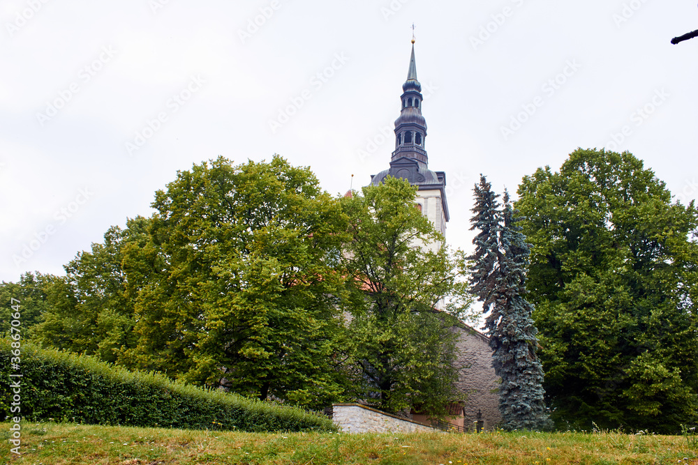 Obraz premium Church in the park in Tallinn