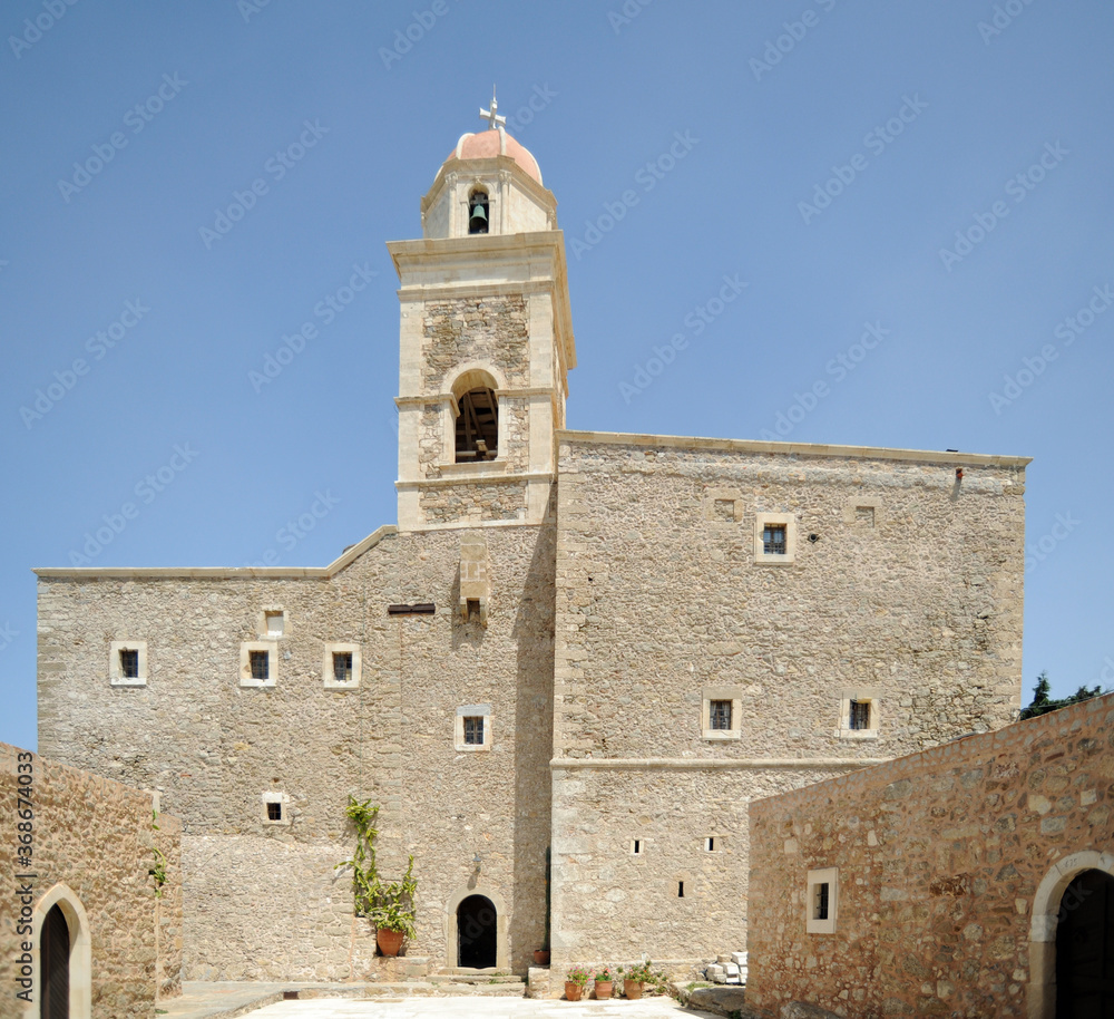 Le monastère de Moni Toplou près de Sitia en Crète