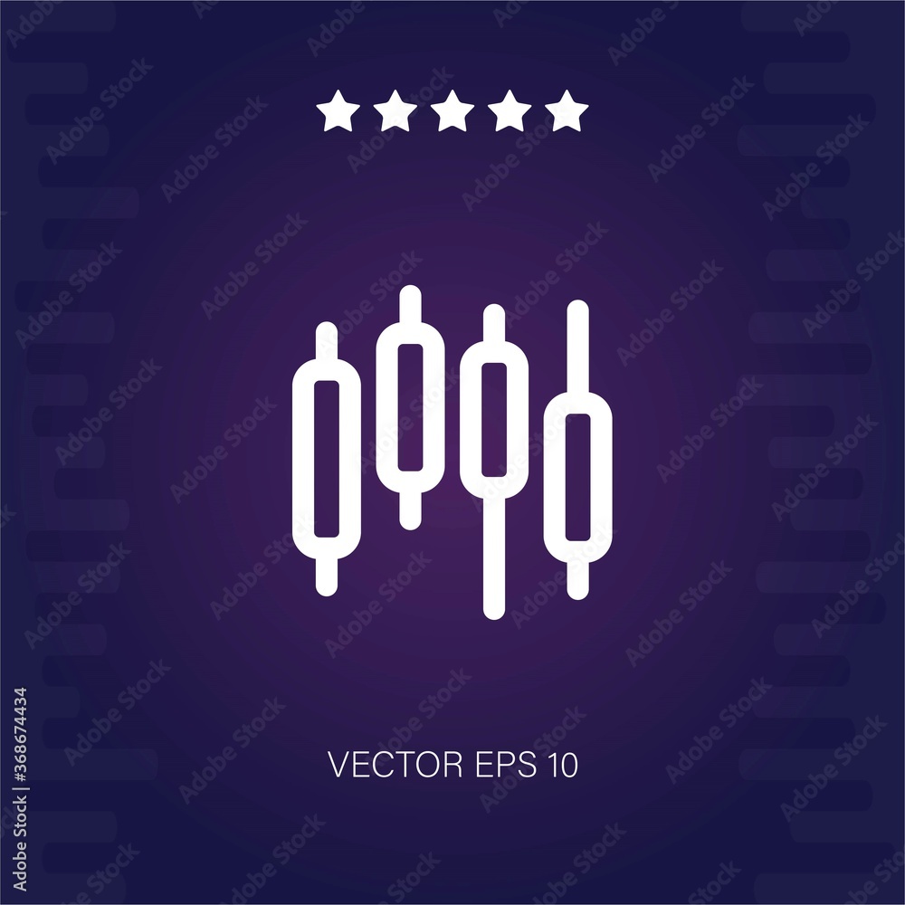 candlestick vector icon candlestick vector icon