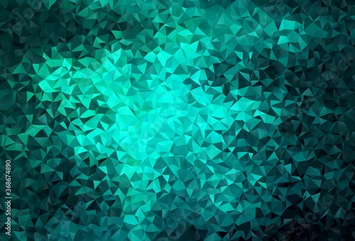 Light Green vector low poly background.