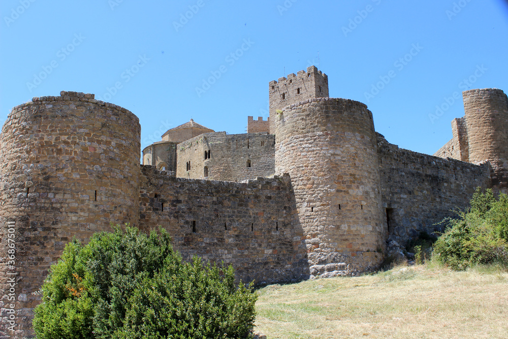 Loarre Castle located in Loarre (Huesca, Aragon, Spain)