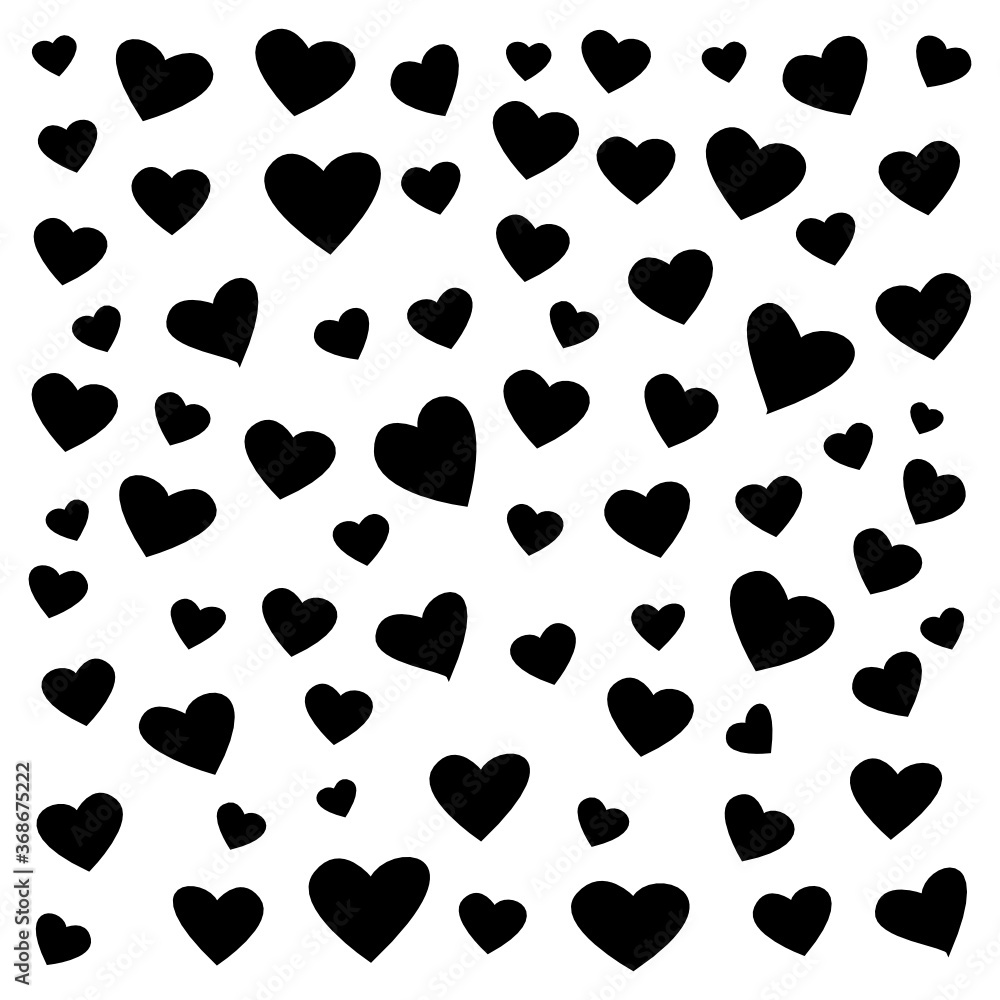 Black Heart Pattern Black Heart Pattern