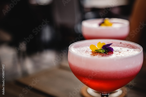 cocktails on the table